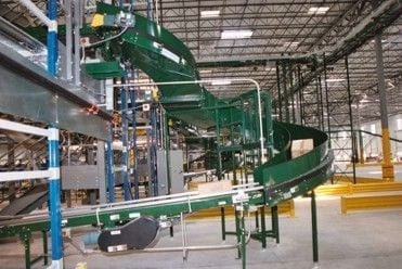 curve and lift conveyor