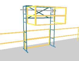 Tri-Side Mezzanine Safety Gate